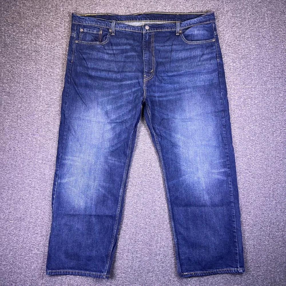 Levis 569 Jeans Men 44x30 Blue Loose Straight Baggy Casual Relaxed Stretch Denim